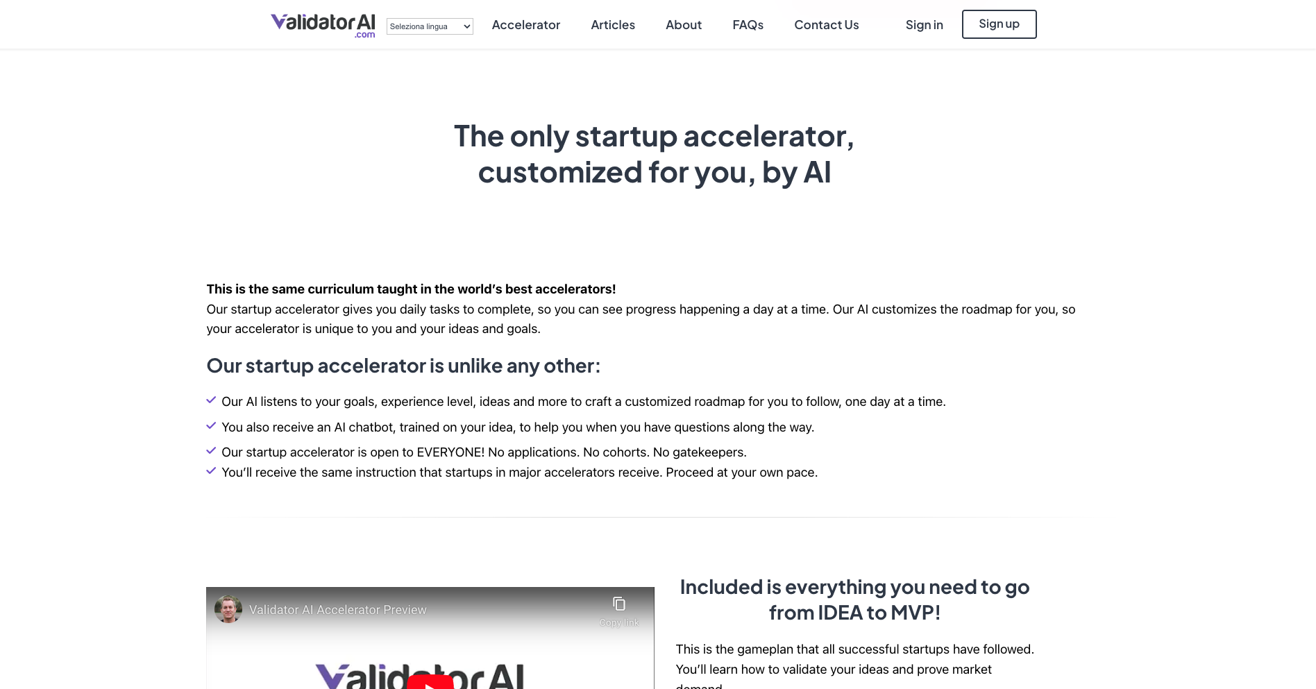 Validator AI: Il Mentore della Tua Startup
